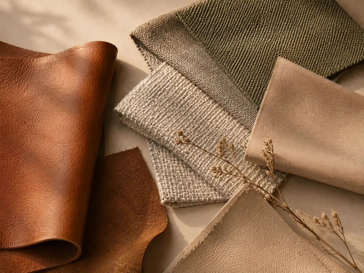 Leer, polyester of gerecycled materiaal?